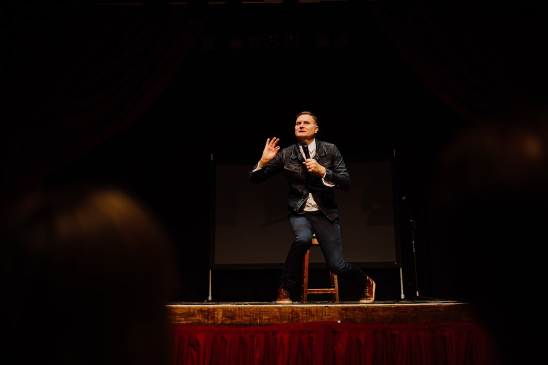 hollywood actor on stage